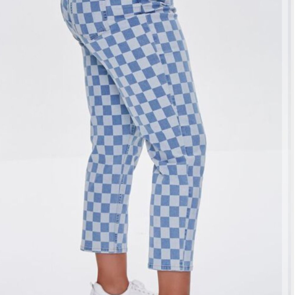 Forever 21 checkered jeans size 16 - Picture 8 of 10